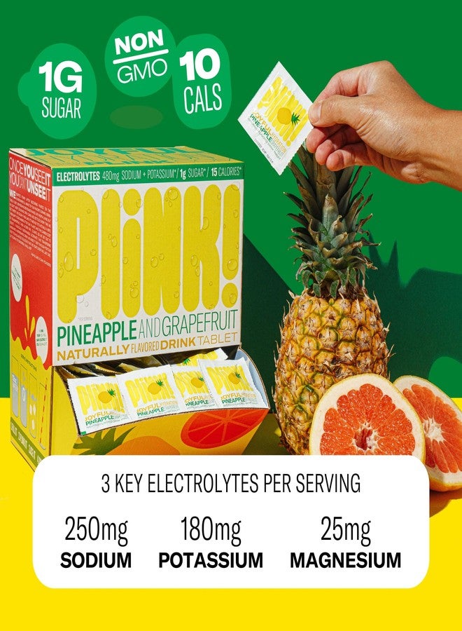 Plink! Fizzy Electrolyte Drink Tablets for Daily Hydration - 12ct Electrolyte Tablets + Sodium, Potassium, Magnesium, Low-Calorie, Low-Sugar Keto Electrolytes Powder Hydration Packets Water Flavoring - Image 2